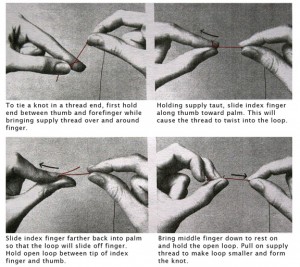 How to Tie a Knot for Sewing the Correct Way