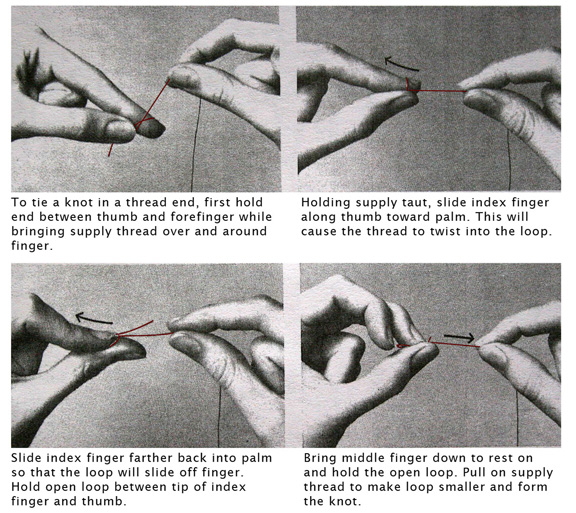 How to Tie a Sewing Knot