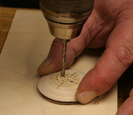 hand-held button with drilling in progress