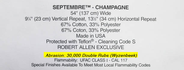 Wyzenbeek 30,000 Double Rubs