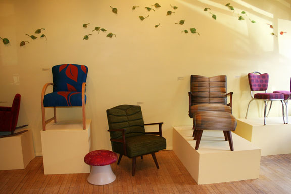 gallery display of 3 chairs