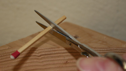 cutting the matchstick
