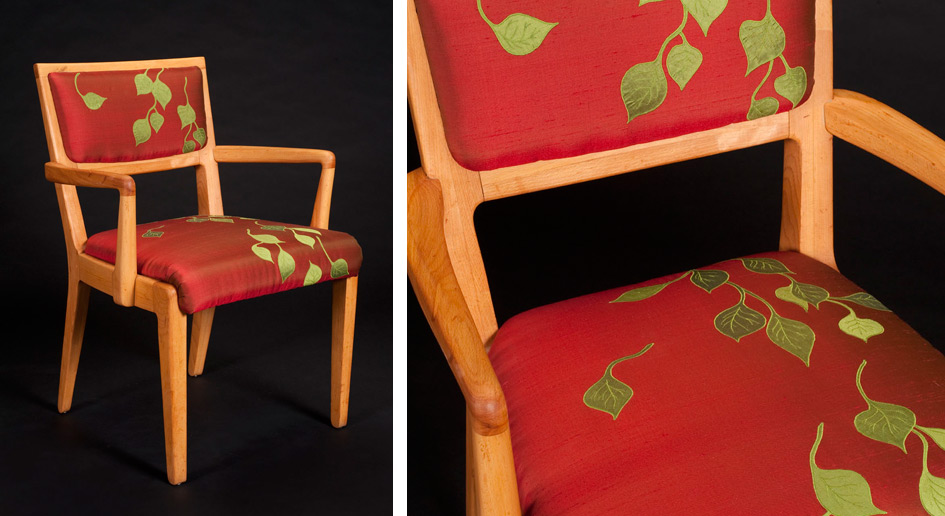 Aspen Leaf Chair Textile Design