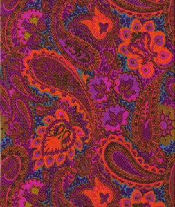 Vintage Paisley Fabric