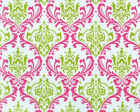One of many possibilities - chartreuse & fuschia fabric color combinations