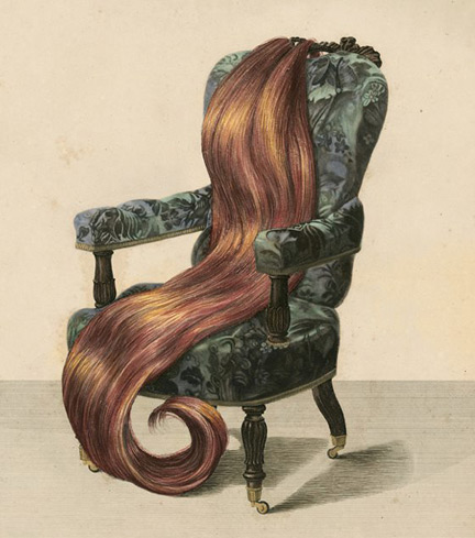 Antique Chair with Real Hair