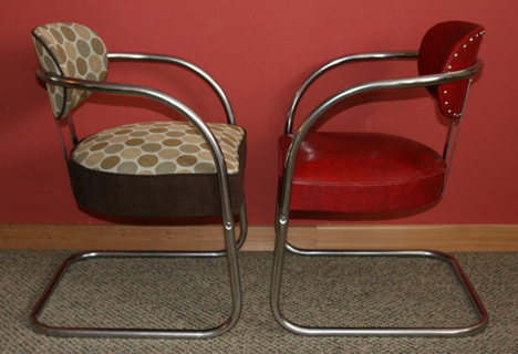 Chrome chairs 'Before & After'