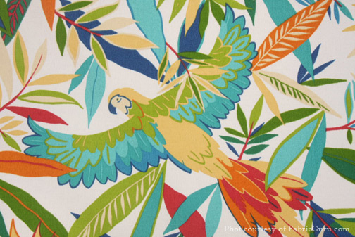 Fabric Guru Tropical Birds fabric