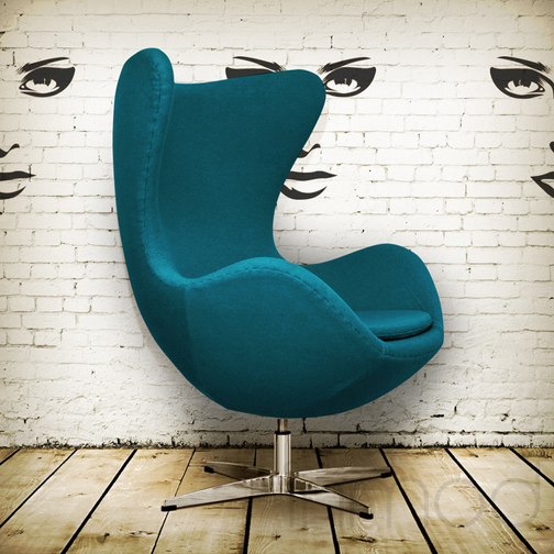 Jacobsen Egg Chair - turquoise