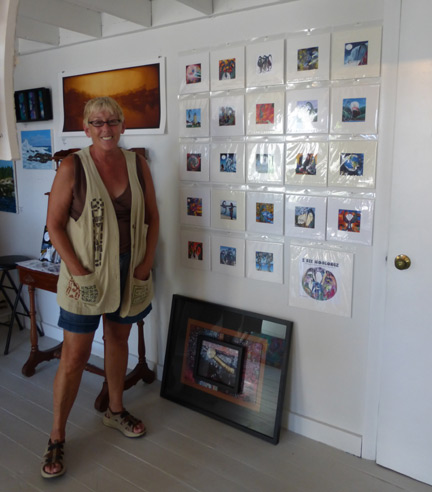 E.J Lefavour in her gallery