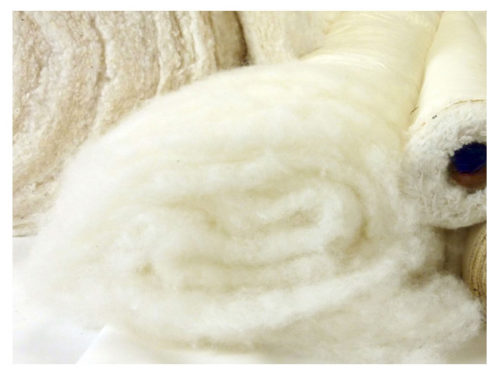 Premium wool batting for natural upholstery