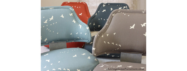 Bird Chairs restored using organic & natural upholstery materials