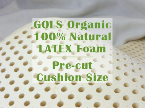100% Natural GOLS Organic Dunlop Latex Foam for a seat cushion