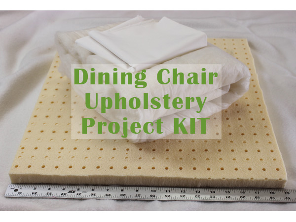 Dining Chair Upholstery Project Kit - natural materials