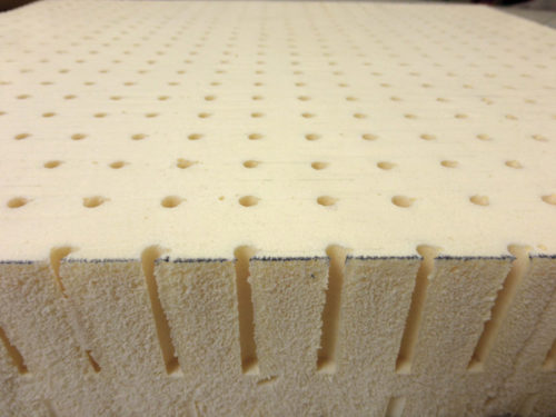 100% Natural Oeko-Tex Dunlop Latex Foam piece - edge detail
