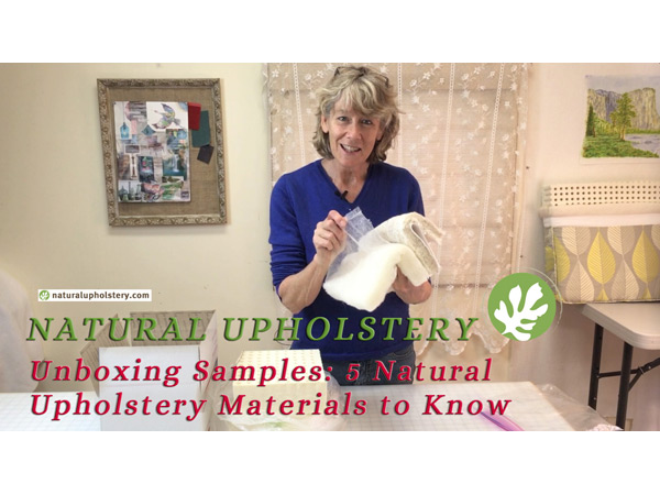 Unboxing 5 essential natural materials for your upholstery project-sample box
