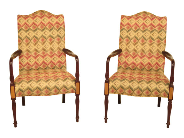 Hancock & Moore-Sheraton mahogany lolling chairs (chairish.com)