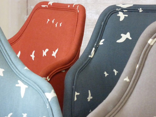 organic bird chairs - double welt detail