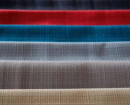 layered fabric color samples